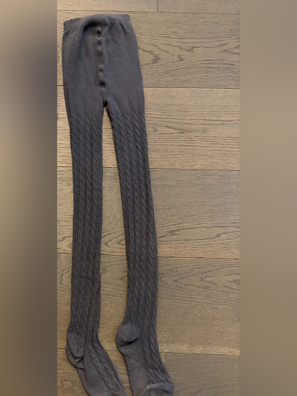 Gymboree girls gray tights sz 8/10 EUC